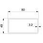 Steel For Large Post 46/Rail 3.2mm